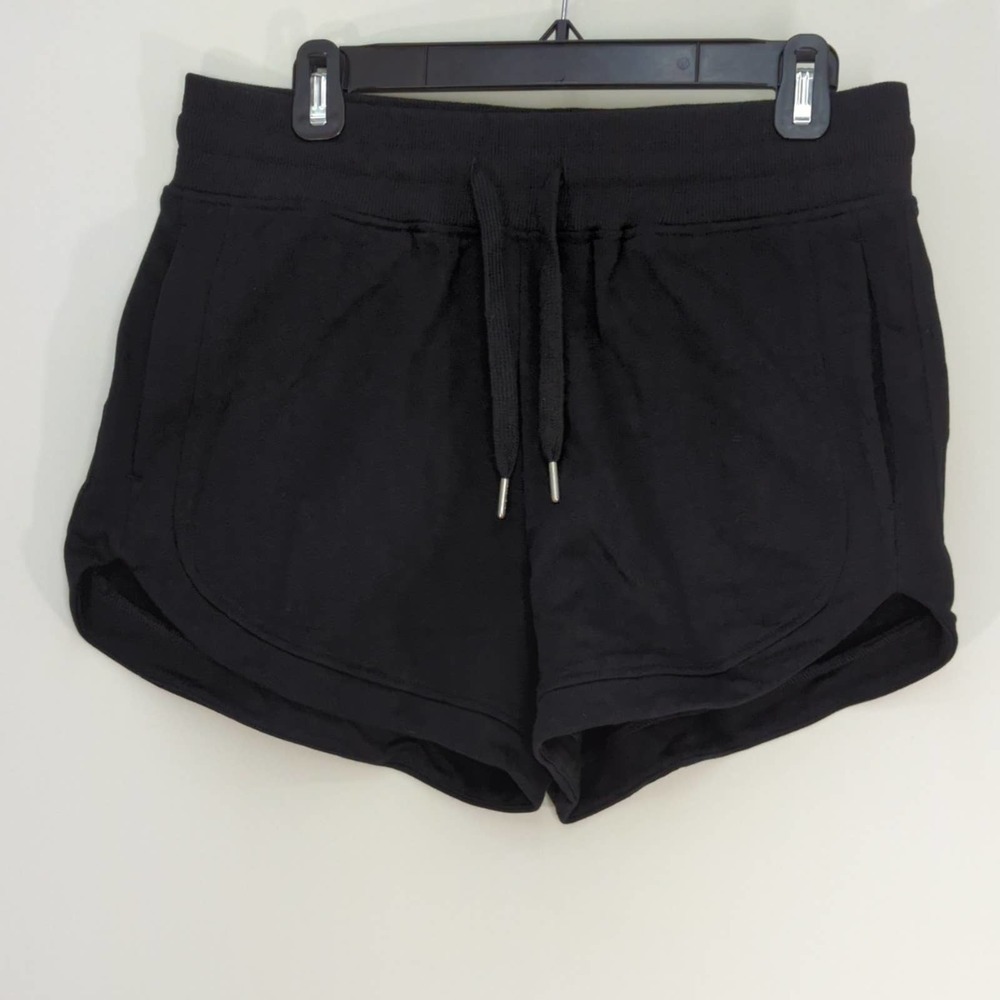 HALARA Women's Cotton Blend Black Shorts | LARGE
